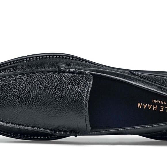 Cole Haan Mens Black Leather Loafers Size 10 - Picture 6 of 7